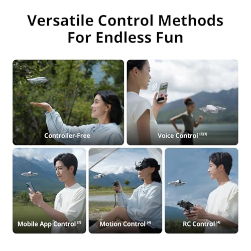 DJI Neo Three Battery Combo  Mini Drone with 4K UHD Camera for Adults  135g Self Flying Drone that Follows You  Palm Takeoff  Subject Tracking  QuickShots  Stabilized Video  Controller Free