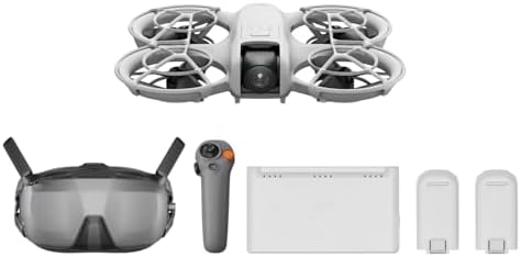 DJI Neo Three Battery Combo  Mini Drone 4K UHD Camera for Adults  135g Self Flying Drone That Follows You  Palm Takeoff  Subject Tracking  QuickShots  Stabilized Video  Controller Free   Gray