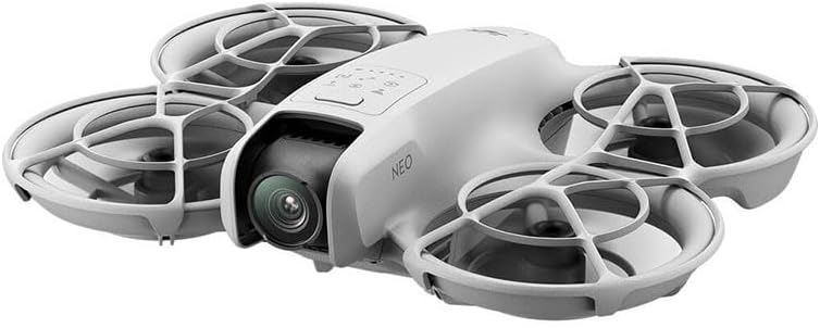DJI Neo  Mini Drone with 4K UHD Camera for Adults  135g Self Flying Drone that Follows You  Palm Takeoff  Subject Tracking  QuickShots  Stabilized Video  Built In Propeller Guard  Controller Free 