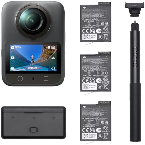DJI Osmo 360 Camera Standard Combo  Waterproof 360  Action Camera with 1 Inch 360  Imaging  Native 8K 360  Video  105GB Built in Storage  120MP 360  Photo  100 Min 8K Recording  360 Action Camera