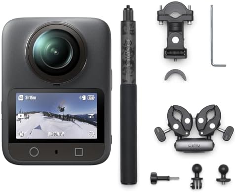 DJI Osmo 360 Camera Adventure Combo  Waterproof 8K 360  Action Camera with 1 Inch 360  Imaging  Extended Battery Life with 3 Batteries  Native 8K 360  Video  105GB Built in Storage  360 Action Camera