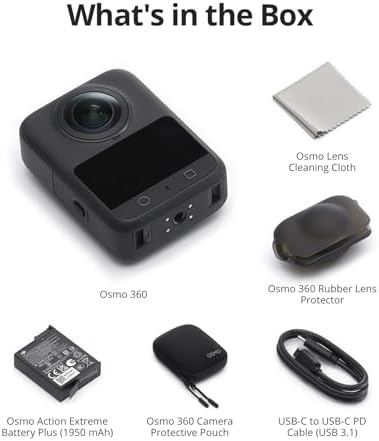 DJI Osmo 360 Camera Standard Combo  Waterproof 360  Action Camera with 1 Inch 360  Imaging  Native 8K 360  Video  105GB Built in Storage  120MP 360  Photo  100 Min 8K Recording  360 Action Camera