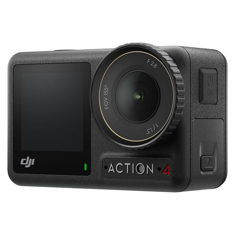 DJI Osmo Action 4 Adventure Combo  4K/120fps Waterproof Action Camera with a 1/1 3 Inch Sensor  10 bit & D Log M Color Performance  Up to 7 5 h with 3 Batteries  Outdoor Camera for Travel  Biking