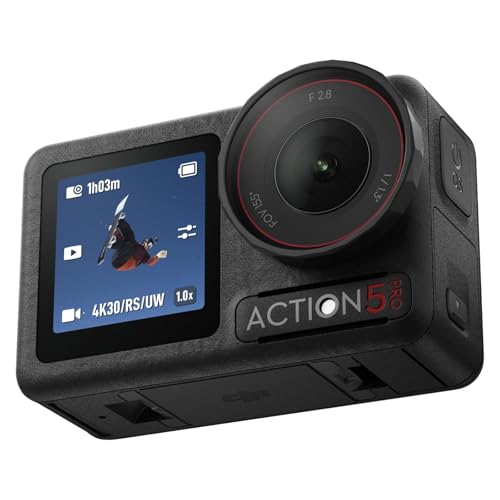 DJI Osmo Action 5 Pro Essential Combo  Waterproof Action Camera with 1/1 3 Sensor  4K/120fps Video  Subject Tracking  Stabilization  Dual OLED Touchscreens  Action Camera 4K Ideal for Sports  Vlog