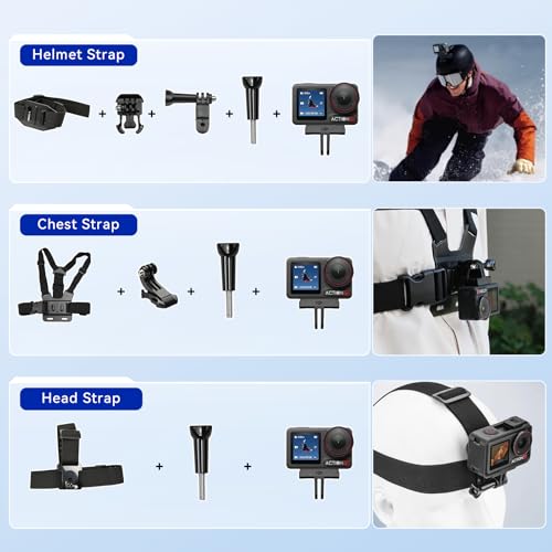 DJI Osmo Action 5 Pro Standard Combo with 58 Piece Accessory Kit and 2 Extra Batteries   64GB Card   Waterproof Action Camera with 1/1 3 Sensor  4K/120fps Video  Action Camera 4K Ideal for Sports