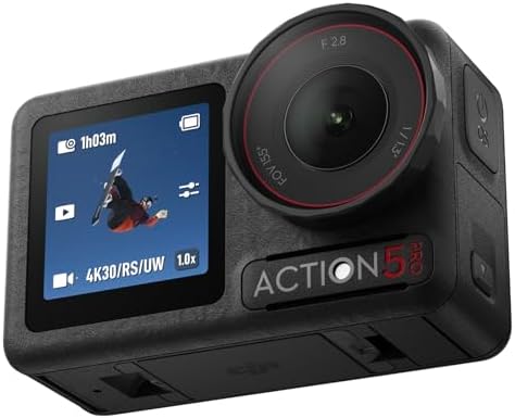 DJI Osmo Action 5 Pro Adventure Combo  4K with 1/1 3 Sensor  12h Extended Battery Life with 3 Batteries  Stabilization  Dual OLED Touchscreens  Mini Action Camera for Travel  Vlog
