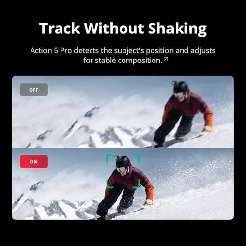 DJI Osmo Action 5 Pro Essential Combo, cámara de acción impermeable con sensor de 1/1.3", video 4K/120fps, seguimiento de sujetos, estabilización, pantallas táctiles OLED duales, cámara de acción 4K