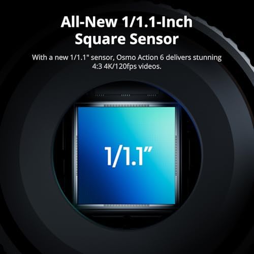 DJI Osmo Action 6 Enhanced Combo  Action Camera with 1/1 1  Square Sensor  Variable Aperture of f/2 0 f/4 0  Extended Battery Life with 2 Batteries  Action Camera 8K for Extended Outdoor Filming