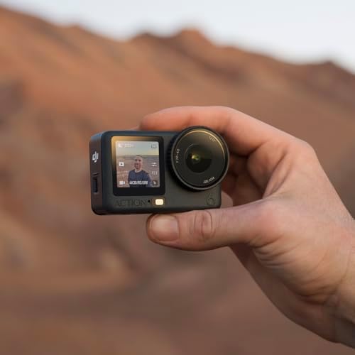 DJI Osmo Action 6 Essential Combo  Action Camera with 1/1 1  Square Sensor  Variable Aperture of f/2 0 f/4 0  Cold Resistant  4hrs Battery  Action Camera 4K Ideal for Daily Use