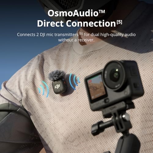 DJI Osmo Action 6 Standard Combo  8K Waterproof Action Camera with 1/1 1 Square Sensor  Variable Aperture of f/2 0 f/4 0  Rocksteady 3 0  Cold Resistant  4hrs Battery  50GB Storage  Vlogging Camera
