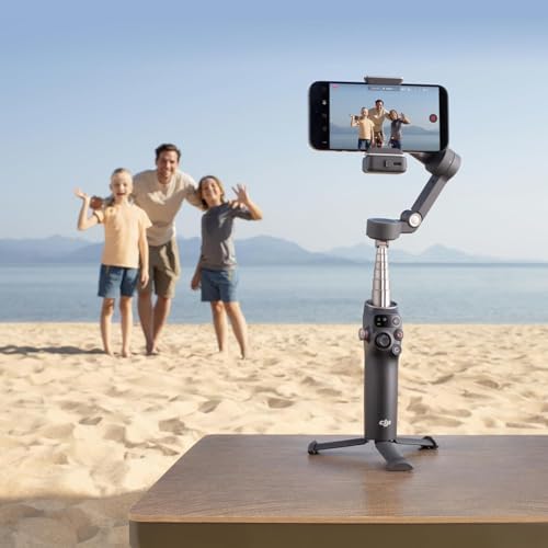 DJI Osmo Mobile 7P Gimbal Stabilizer for iPhone  Android  Native Tracking  Lighting  3 Axis Phone Gimbal  One Tap Edit  Built in Extension Rod & Tripod  10hrs Use  Phone Charging  Renewed