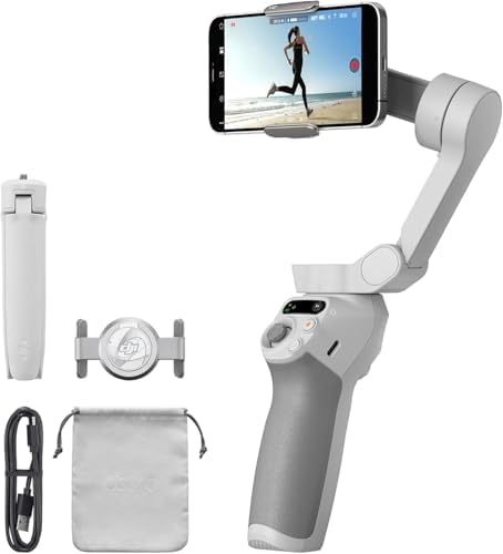 DJI Osmo Mobile SE  3 Axis Phone Gimbal for iPhone  Android  Built in Tripod  Selfie Stick  Gimbal Stabilizer for iphone  Andriod  ActiveTrack 6 0  Vlogging Stabilizer for Youtube  TikTok  Travel