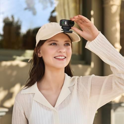DJI Osmo Nano Standard Combo (128GB) - Cámara pequeña de vlogging de 4K/60fps con sensor de 1/1.3 ″, video FOV de 143° de ancho, grabación de 200 minutos, transferencia de contenido rápida, cámara POV magnética 4K para deportes, vlog