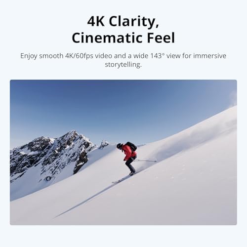 DJI Osmo Nano Standard Combo (128GB) - Cámara pequeña de vlogging de 4K/60fps con sensor de 1/1.3 ″, video FOV de 143° de ancho, grabación de 200 minutos, transferencia de contenido rápida, cámara POV magnética 4K para deportes, vlog