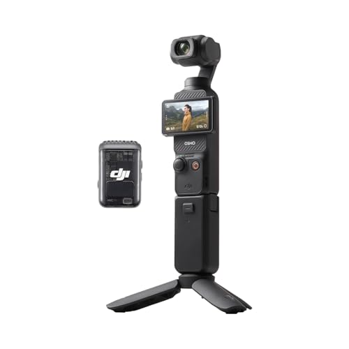 DJI Osmo Pocket 3 Creator Combo  Vlogging Cameras with 1 CMOS  4K/120fps Vlog Camera  3 Axis Stabilization  Face/Object Tracking  Mic Included for Clear Sound  Digital Vlogging Camera for YouTube