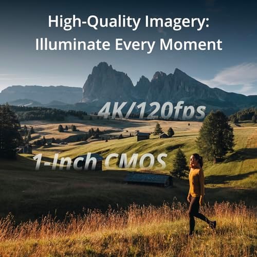 DJI Osmo Pocket 3 Creator Combo  1 CMOS  4K Resolution/120fps Vlog Camera  3 Axis Stabilization  Face/Object Tracking  Mic Included for Clear Sound  Digital Camera for YouTube