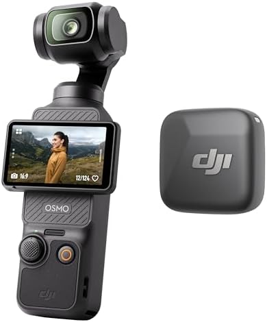 DJI Osmo Pocket 3 Creator Combo  1 CMOS  4K Resolution/120fps Vlog Camera  3 Axis Stabilization  Face/Object Tracking  Mic Included for Clear Sound  Digital Camera for YouTube