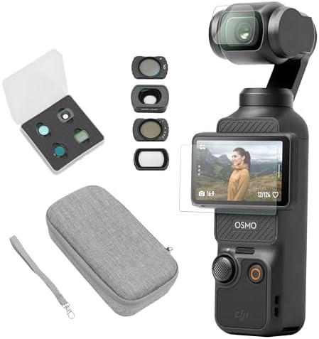 DJI Osmo Pocket 3 Creator Combo  1 CMOS  4K Resolution/120fps Vlog Camera  3 Axis Stabilization  Face/Object Tracking  Mic Included for Clear Sound  Digital Camera for YouTube