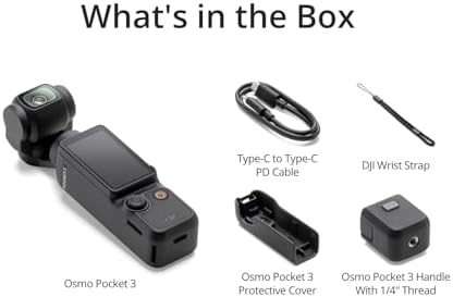 DJI Osmo Pocket 3  Vlogging Cameras with 1 CMOS & 4K/120fps Vlog Camera  3 Axis Stabilization  Fast Focusing  Face/Object Tracking  Digital Vlogging Camera for YouTube