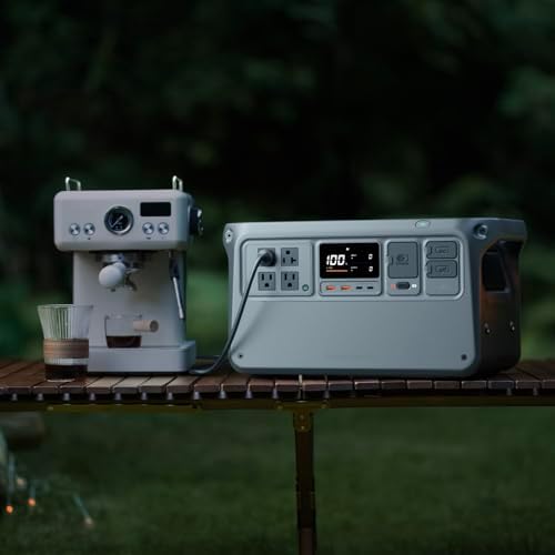 DJI Power 1000 V2 Portable Power Station  1024Wh LFP Battery  Compact Size  2600W Stable Output  0 80  Recharge in 37 Mins  Electric Generator for Home  Camping  RVs  Off Grid