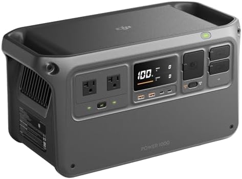 DJI Power 1000 V2 Portable Power Station  1024Wh LFP Battery  Compact Size  2600W Stable Output  0 80  Recharge in 37 Mins  Electric Generator for Home  Camping  RVs  Off Grid