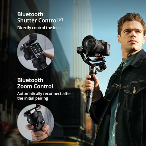 DJI RS 3 Mini  3 Axis Gimbal Stabilizer for Cameras Canon/Sony/Panasonic/Nikon/Fujifilm  2 kg  4 4 lbs  Tested Payload  Camera Stabilizer  Camera Gimbal with Native Vertical Shooting