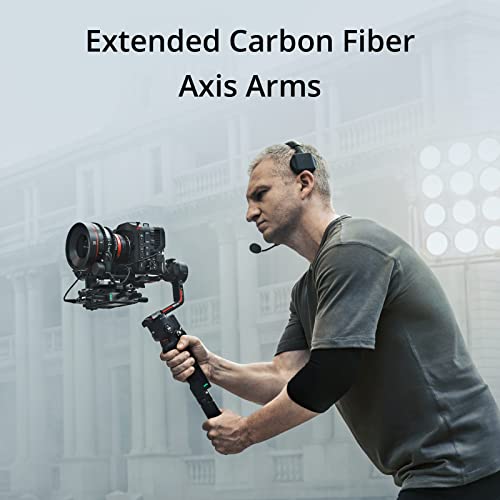 DJI RS 3 Pro Combo 3 Axis Gimbal Stabilizer for DSLR and Cinema Cameras Canon/Sony/Panasonic/Nikon/Fujifilm/BMPCC Automated Axis Locks Carbon Fiber Arms Includes Ronin Image Transmitter Black