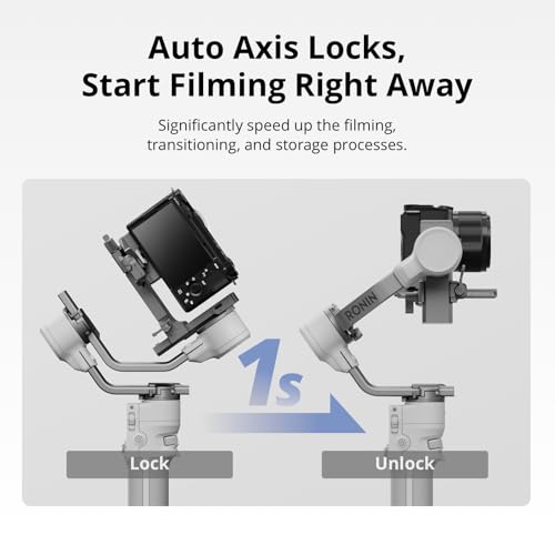DJI Mini Combo RS 4, estabilizador cardán para cámaras Canon/Sony/Panasonic/Nikon/Fujifilm, Bloqueos de eje automático, seguimiento inteligente, carga útil de 4.4 lbs/4.4 libras, cardán de cámara