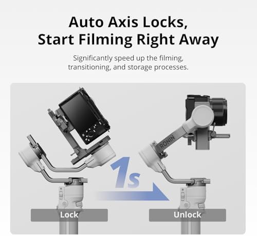 DJI RS 4 Mini Combo  Gimbal Stabilizer for Cameras Canon/Sony/Panasonic/Nikon/Fujifilm  Auto Axis Locks  Intelligent Tracking  2kg/4 4lbs Payload  Camera Gimbal  Camera Stabilizer  Briefcase Handle