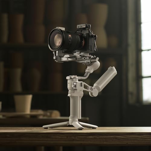 DJI RS 4 Mini Combo  Gimbal Stabilizer for Cameras Canon/Sony/Panasonic/Nikon/Fujifilm  Auto Axis Locks  Intelligent Tracking  2kg/4 4lbs Payload  Camera Gimbal  Camera Stabilizer  Briefcase Handle