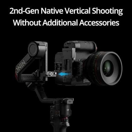 DJI RS 4 Pro Combo  3 Axis Gimbal Stabilizer for Cameras for DSLR & Cinema Camera Stabilizer Canon/Sony/Panasonic/Nikon/Fujifilm  Native Vertical Shooting  4 5kg/10lbs Payload  Camera Gimbal