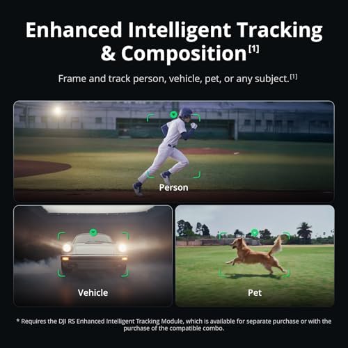 DJI RS 5 Combo  Gimbal Stabilizer for Camera Canon/Sony/Panasonic/Nikon/Fujifilm  Intelligent Tracking  Electronic Briefcase Handle  Fine Tuning Knobs  New Z Axis Indicator