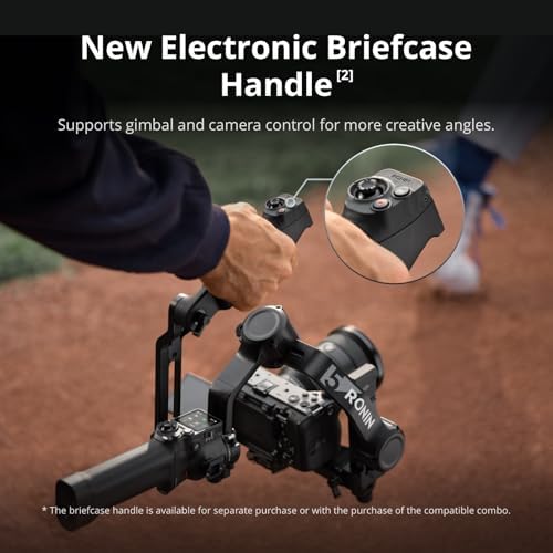 DJI RS 5 Combo  Gimbal Stabilizer for Camera Canon/Sony/Panasonic/Nikon/Fujifilm  Intelligent Tracking  Electronic Briefcase Handle  Fine Tuning Knobs  New Z Axis Indicator