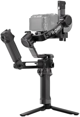 DJI RS 5  Gimbal Stabilizer for Camera Canon/Sony/Panasonic/Nikon/Fujifilm  Fine Tuning Knobs  2nd Gen Automated Axis Locks  Quick Open Tripod  New Z Axis Indicator