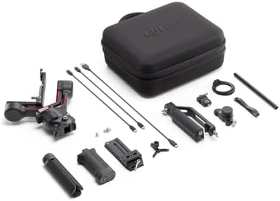 DJI RS 5  Gimbal Stabilizer for Camera Canon/Sony/Panasonic/Nikon/Fujifilm  Fine Tuning Knobs  2nd Gen Automated Axis Locks  Quick Open Tripod  New Z Axis Indicator