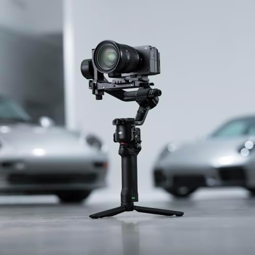 DJI RS 5  Gimbal Stabilizer for Camera Canon/Sony/Panasonic/Nikon/Fujifilm  Fine Tuning Knobs  2nd Gen Automated Axis Locks  Quick Open Tripod  New Z Axis Indicator