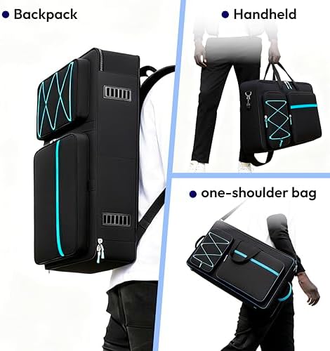 DJ Controller Case Compatible with DDJ FLX10/ DDJ GRV6/ REV5/ REV7/ SC LIVE 4/1000/ 1000SRT  Padded DJ Controller Bag with Multi  Pocket  DJ Backpack with 15 6 Laptop Compartment