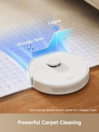 DREAME C20 Plus Robot Vacuum  90 Days Self Emptying Robot Vacuum and Mop Combo  6000Pa Suction Robotic Vacuum  LiDAR Navigation  APP/Voice Control  Robot Vacuum Cleaner for Pet Hair/Carpet/Hard Floor