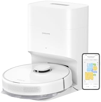 DREAME D10 Plus Gen 2 Robot Vacuum and Mop with Self Emptying Base for 90 Days of Cleaning  6000 Pa Suction and LiDAR Navigation  Obstacle Avoidance  Wi Fi Connected