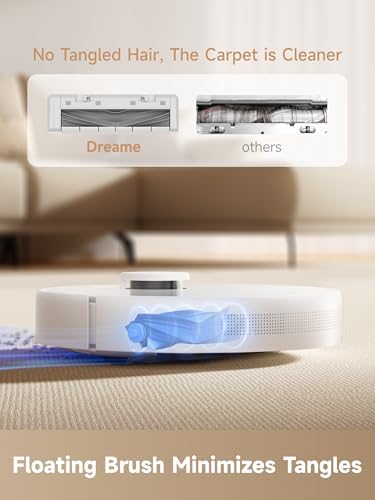 DREAME D10 Plus Gen 2 Robot Vacuum and Mop with Self Emptying Base for 90 Days of Cleaning  6000 Pa Suction and LiDAR Navigation  Obstacle Avoidance  Wi Fi Connected