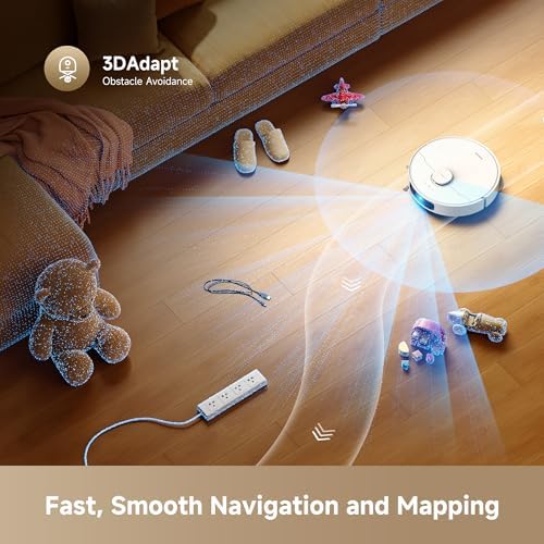 DREAME D30 Ultra CE Robot Vacuum and Mop with Auto Dust Emptying  25 000Pa Suction  0 41in Mop Lifting  Multifunctional Base Station  Mop Self Washing  Smart Obstacle Avoidance  White