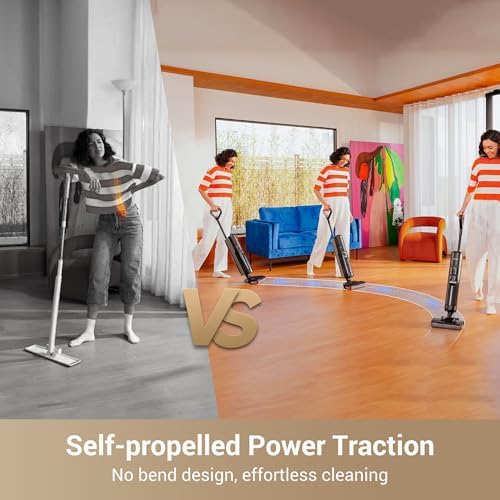 DREAME G10 Pro Wet Dry Vacuum Mop  Vacuum and Mop All in One with Auto Self Cleaning  Floor Cleaner Machine for Hard Floor  35 Mins Runtime  Edge Cleaning  Self Propelled Vacuum Mop Combo