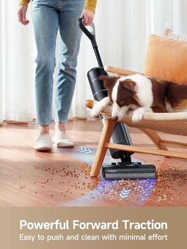 DREAME H12 PRO Vacuum Mop  Wet Dry Vacuum Cleaner for Hard Floor  Vacuum and Mop at The Same Time for Wet & Dry Messes  Auto Self Cleaning  Edge to Edge Cleaning with Hot Air Drying