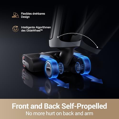 DREAME H14 Pro Wet Dry Vacuum Cleaner  180  Lie Flat Vacuum Mop  140 F Washing and Fast Hot Air Drying  Powerful 18kPa Suction Floor Cleaner Machine  Easy GlideWheel Movement  Smart App Control