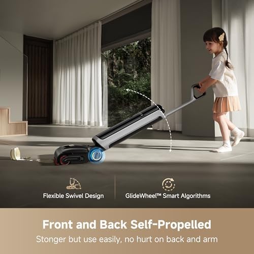 DREAME H15 Pro Heat Wet Dry Vacuum and Mop  185 F Hot Water Floor Cleaning  0 Hair Tangle  Cordless Floor Cleaner with AI Robotic Arm  22KPa Suction  180  Lie Flat  Hot Self Cleaning  Edge to Edge