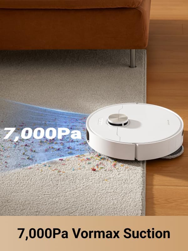 DREAME L10s Pro Ultra Heat Robot Vacuum and Mop Combo  Mop Extend  7000Pa Suction  Auto Robot Care and Maintenance  136 F Hot Water Mop Self Cleaning  Obstacle Avoidance  Ideal for Hair  Carpets