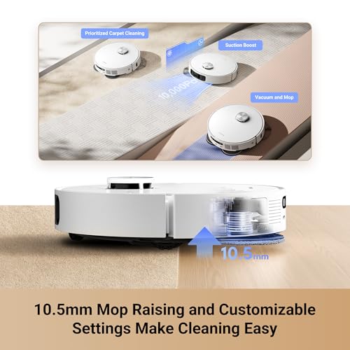 DREAME L10s Ultra Gen 2 Robot Vacuum and Mop  10 000Pa Suction  MopExtend Technology  All in One Base Station  Pet Friendly  Versatile Carpet Cleaning  DuoScrub Mopping System  Smart Pathfinder Tech