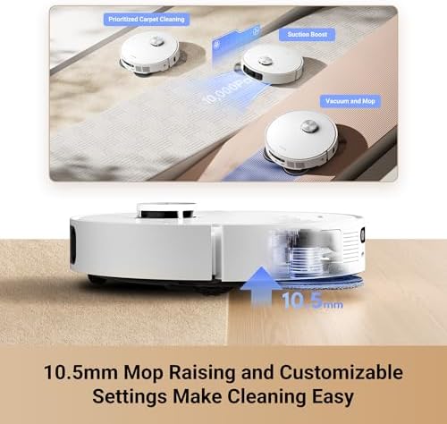 DREAME L10s Ultra Gen 2 Robot Vacuum and Mop  10 000Pa  MopExtend Tech 75 Days Auto Empty  Mop Self Washing&Drying  Smart Obstacle Avoid  Carpet Cleaning  Renewed 