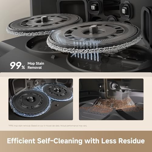 DREAME L40 Ultra Gen 2 Robot Vacuum and Mop with 25 000Pa Suction  Extendable Side Brush and Mop  All in One Self Emptying & Cleaning Dock  Voice & App Control  Black