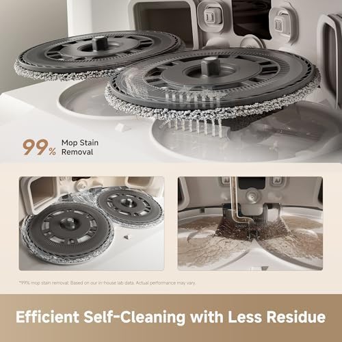 DREAME L40 Ultra Gen 2 Robot Vacuum and Mop with 25 000Pa Suction  Extendable Side Brush and Mop  All in One Self Emptying & Cleaning Dock  Voice & App Control  White